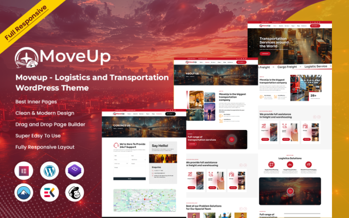 Moveup - Lojistik ve Taşımacılık WordPress Teması