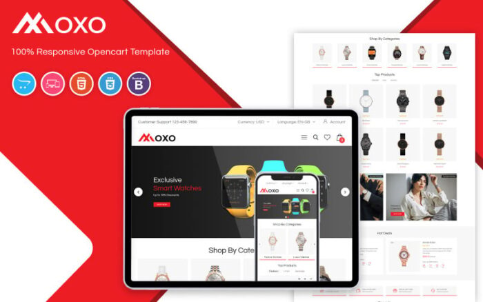 Moxo - OpenCart Şablonunu İzle