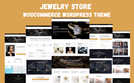 Mücevher Mağazası WooCommerce Elementor WordPress Teması