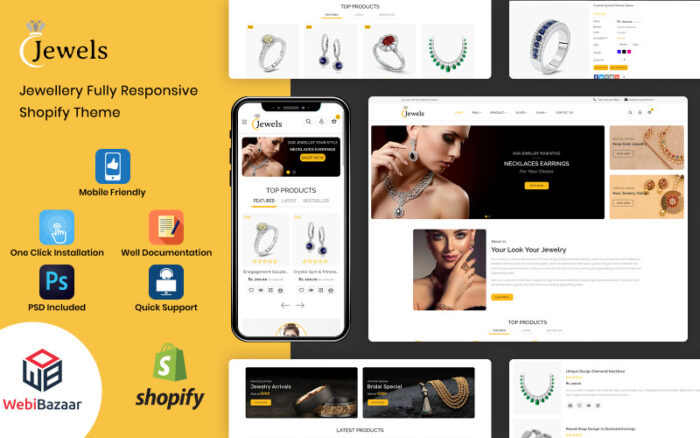 Mücevherler - Mücevher Mağazası Shopify Teması