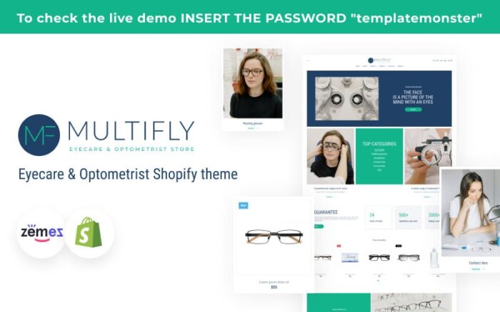 Multifly Eyecare & Optometrist Shopify teması