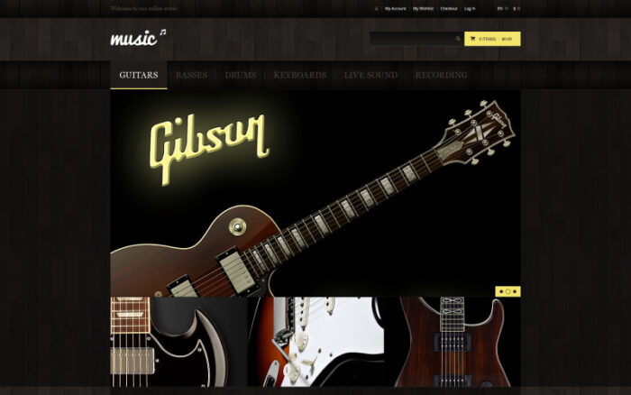 Music Store Magento Teması