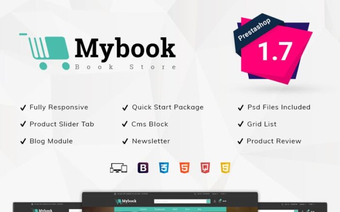 Mybook Book Store PrestaShop Teması