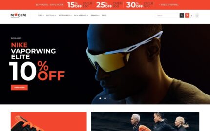 MyGym - Sports Training Gear Store Teması Magento Teması