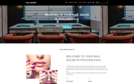 Nail Bar - Çekici Tırnak Salonu Joomla Şablonu