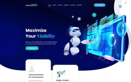 nanoSEO - SEO İşletme Açılış Sayfası Şablonu