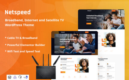 Netspeed - Geniş Bant, İnternet ve Uydu Duyarlı WordPress Teması