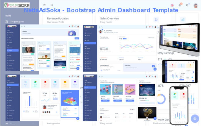 NettaAdSoka - Bootstrap Teması Yönetici Şablonu - HTML5