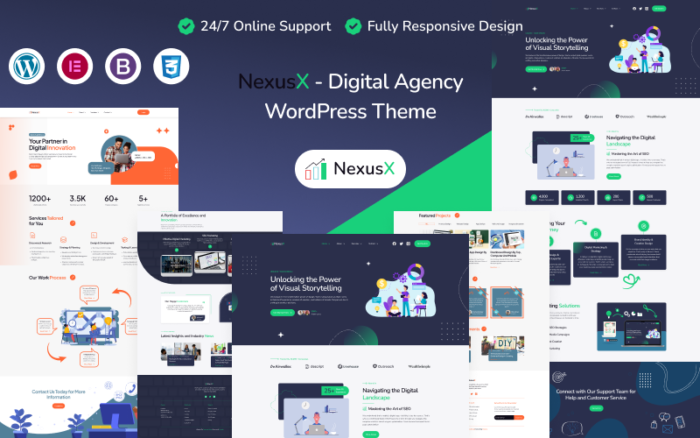 Nexusx - Dijital Ajans WordPress Teması