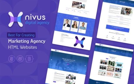 Nivus - Dijital Ajans Web Sitesi Şablonu