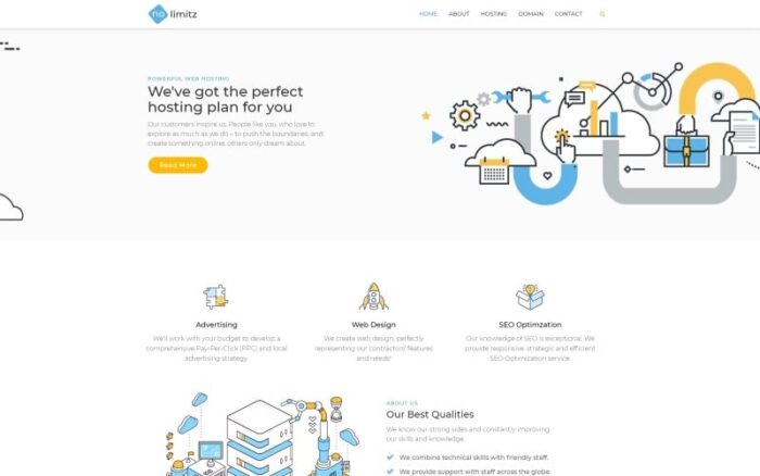 NoLimitz - Hosting WordPress Elementor Teması