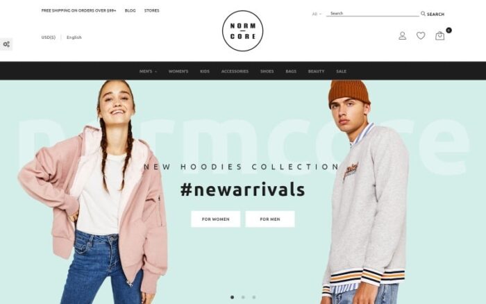 Normcore - Apparel Store PrestaShop Teması