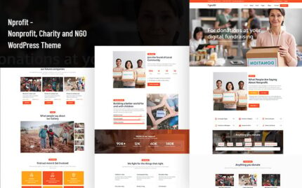 Nprofit - Kar amacı gütmeyen, yardım kuruluşu ve STK WordPress Teması