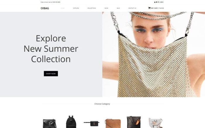 O! BAG - Bag Shop Clean Shopify Teması