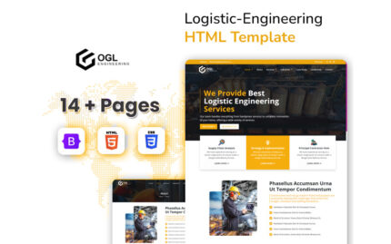 OGLEngineering - Mühendislik ve Lojistik HTML5 Web Sitesi Şablonu