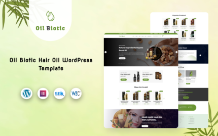 Oilbiyotik - Saç Yağı Wordpress Teması