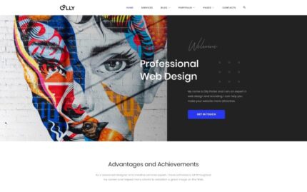 Olly - Reklam Ajansı Çok Sayfalı HTML5 Web Sitesi Şablonu