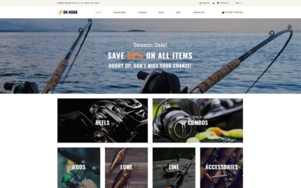 On Hook - Fishing Multipage Clean Shopify Teması