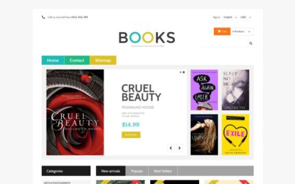 Online Bookstall PrestaShop Teması