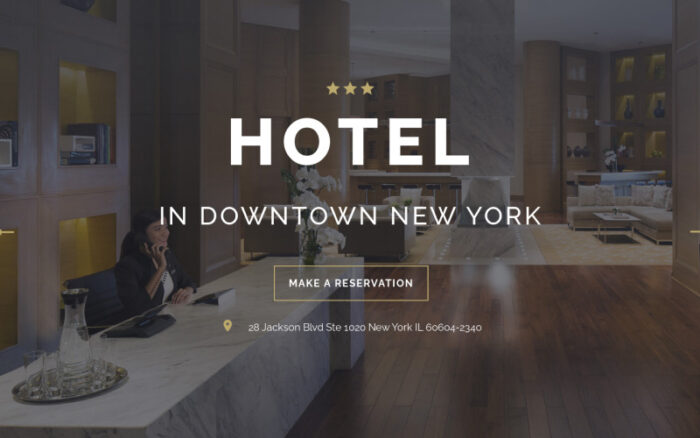 OTEL - Seyahat Şık HTML Açılış Sayfası Şablonu
