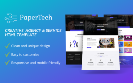 PaperTech- BT Çözümleri ve Çok Amaçlı HTML5 Web Sitesi Şablonu