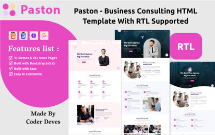 Paston - RTL Destekli İşletme Danışmanlığı HTML Şablonu