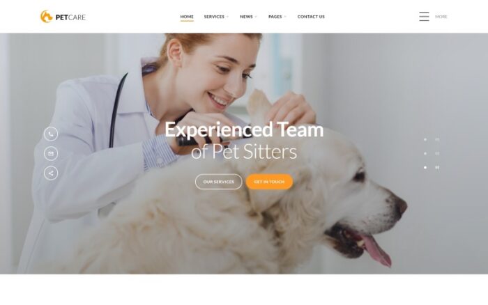 Pet Care - Vet Pet Care Clean HTML Web Sitesi Şablonu