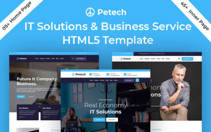 Petech IT Solution & Business Service Web Sitesi Şablonu