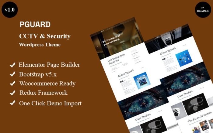 Pguard - CCTV ve Güvenlik Wordpress Teması