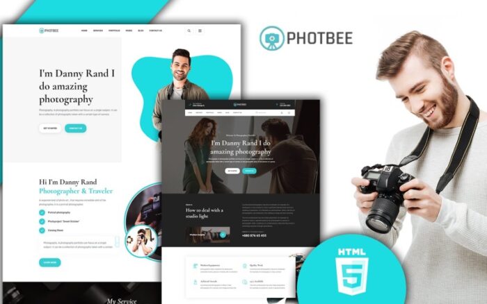 Photbee Fotoğrafçı Ve Fotoğraf Web Sitesi Şablonu