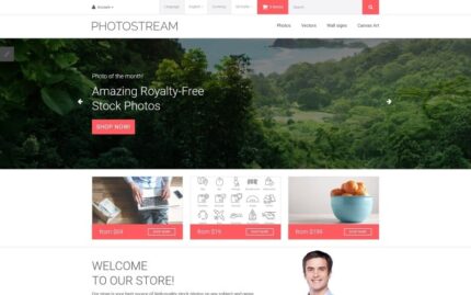 Photostream OpenCart Şablonu