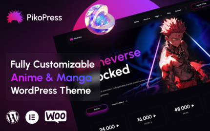 PikoPress - Anime ve Manga WordPress Teması