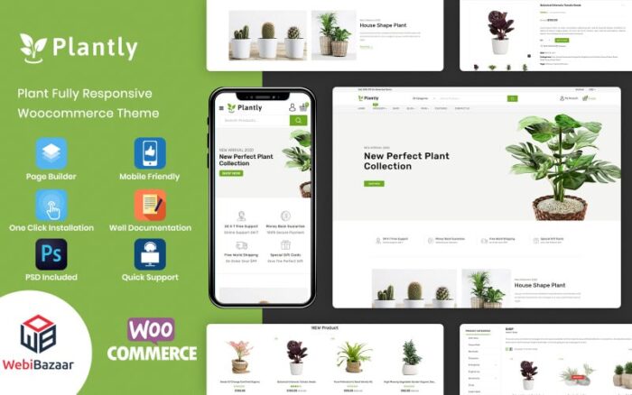 Plantly - Plants And Nursery WooCommerce Teması