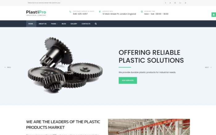 PlastiPro - Endüstriyel Duyarlı Joomla Şablonu
