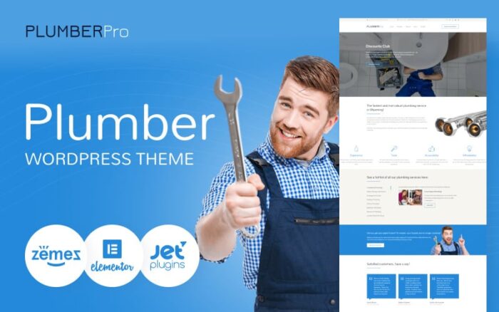 PlumberPro - Güvenilir ve Yenilikçi Tesisatçı WordPress Teması