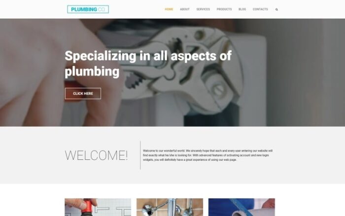 Plumbing Co WordPress Teması