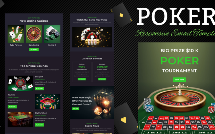 Poker – Duyarlı E-posta Şablonu