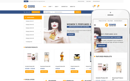 Pomer - Parfüm Mağazası için Tema WooCommerce Teması