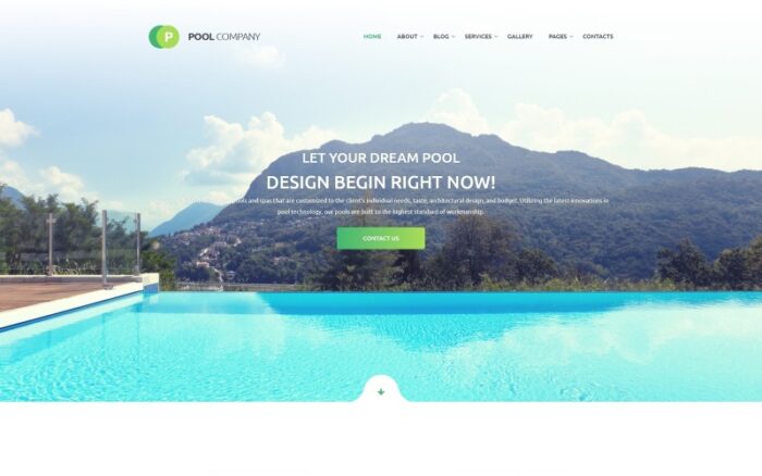 Pool Company Bootstrap Tema Web Sitesi Şablonu