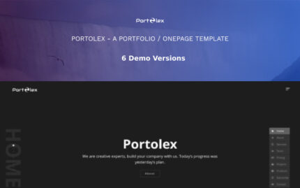 Portolex - HTML5 Tek Sayfa