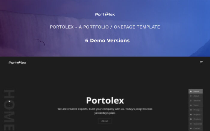 Portolex - HTML5 Tek Sayfa