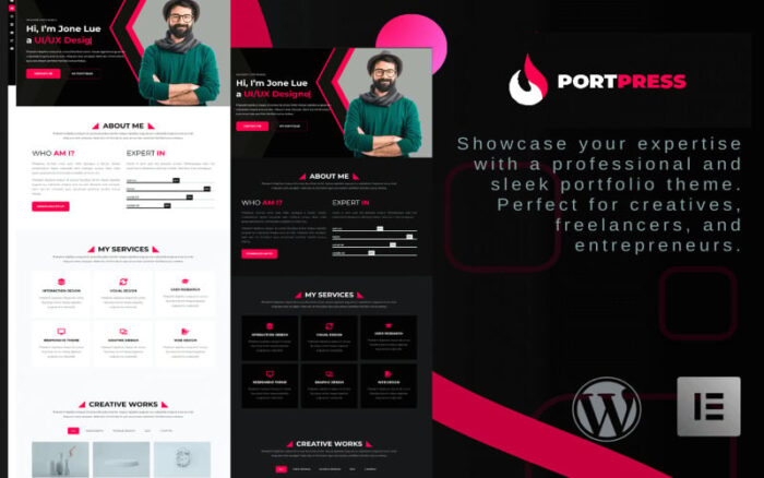 PortPress – Yaratıcı Profesyoneller için WordPress Portföy Teması