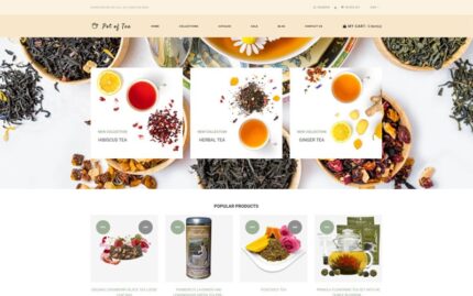 Pot of Tea - Tea Shop Multipage Clean Shopify Teması