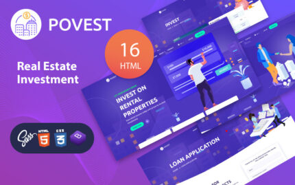 Povest - Gayrimenkul Yatırım HTML Şablonu