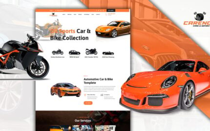 Powar-Carency Araba ve Otomobil Showroom Tek Sayfa WordPress Teması