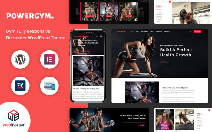 PowerGym - Çok Amaçlı Spor Salonu Fitness ve Vücut Geliştirme WordPress Teması