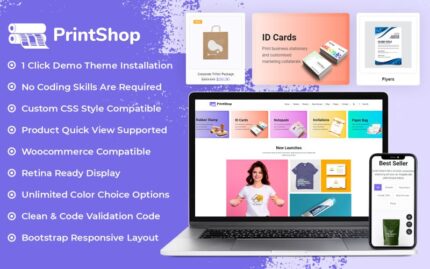 Printzy - Baskı Mağazası ve Tasarım Hizmeti WooCommerce Elementor Teması