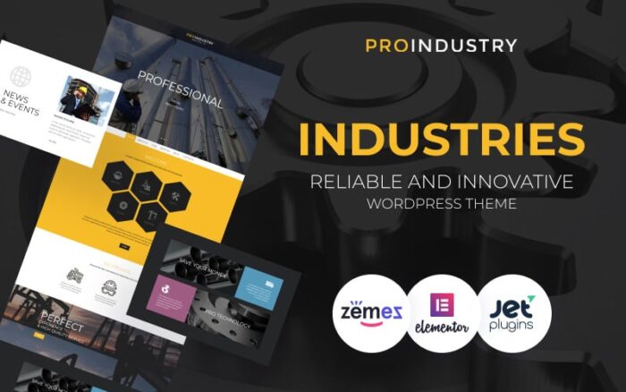 ProIndustry - Güvenilir ve Yenilikçi WordPress Endüstrileri Teması