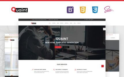 Quaint - İş Esnek Çok Amaçlı Web Sitesi Şablonu