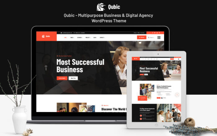 Qubic - Çok Amaçlı İşletme ve Dijital Ajans WordPress Teması